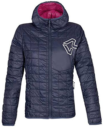 Rock Experience REWJ05731 GOLDEN GATE HOODIE PADDED Jacket Women's 1330 BLUE NIGHTS+2000 CHERRIES JUBILEE M