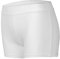 Dtone Mädchen Kurz Hose für Tanz Gymnastik Turnanzug Turn Shorts Glitzer glänzend Fitness Hotpants Elasthan-Weiß 120 (5-6 Jahre)