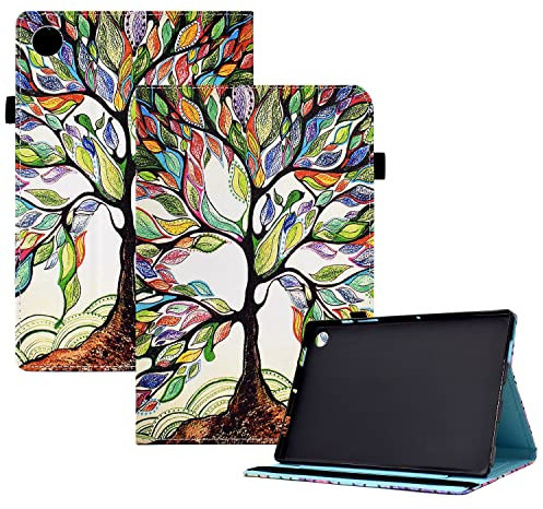 CXTcase Custodia per Lenovo Tab M10 (3rd Gen) 10.1 2022,PU Intelligente Tablet Cover Lenovo Tab M10 3rd Gen 10.1 2022,Tablet Custodia con Slot per Schede,Albero Vitale