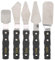 TITA-DONG Stainless Steel Wooden Handle Palette Knife Set, 5PCS Flexible Spatula Knife, Artist Knives, Oil, Canvas, Acrylic Painting