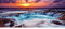 SHEGZHUC Diamond Painting Landschaft am Meer 110x50 cm Erwachsene Groß XXL Himmel Wasser Strand Sonnenuntergang Perlenbilder Wasserfall