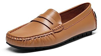 DREAM PAIRS Donna Mocassini Loafers Scarpe di Guida Comfort Scarpe Classico,Size 40,Abbronzatura,SDLS2313W-E