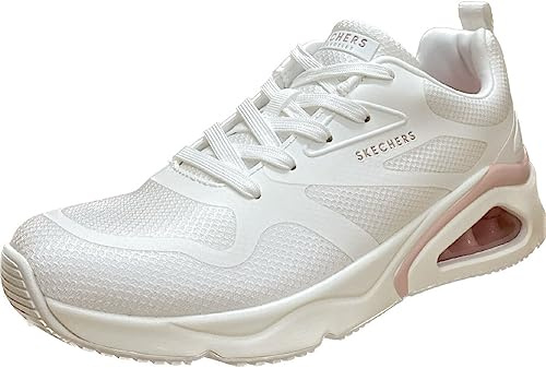 Skechers Men's Tres-Air Uno Revolution-Airy Sneaker, White Hot Melt/Mesh, 12 UK