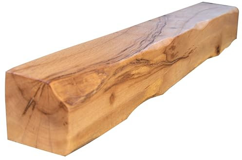oakleys oak Genuine Solid Oak Beams for Fireplaces- Oak Floating Shelf for Home Decor- Rustic Shelves to Decorative Logs for Fireplace- Heavily Worked- Beam Size(120x15x15) Cm