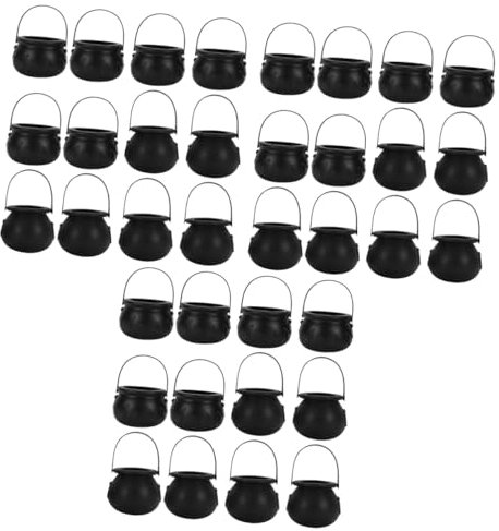 Garneck 36 Stk Halloween-hexenglas Halloween-goodie-bags Kobold Topf Taschen Süßigkeiten-stand Halloween-mini-süßigkeitskessel Halloween-partyzubehör Kind Tragbar