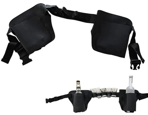 Bier Gürtelhalter für 2 Getränke, Par Bierholster Dosen Flaschen Biergürtel Flaschendosenhalter für Picknick Outdoor Camping Wandern