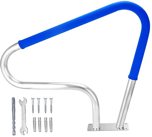 Corrimano for piscina Ringhiere for piscina Ringhiera for piscina interrata umanizzata in acciaio inossidabile Corrimano for piscina interrata a 3 curve Ringhiera for piscina con coperture for impugna