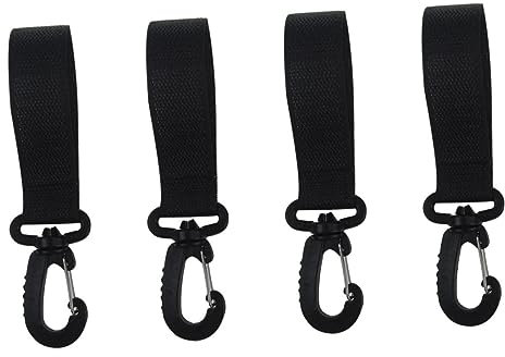 ANDRESLAD 4pairs Swivel Hooks for Stroller Stroller Hanger Rotation Hook for Pram for Hanging Toys Essentials During Outdoor Walks