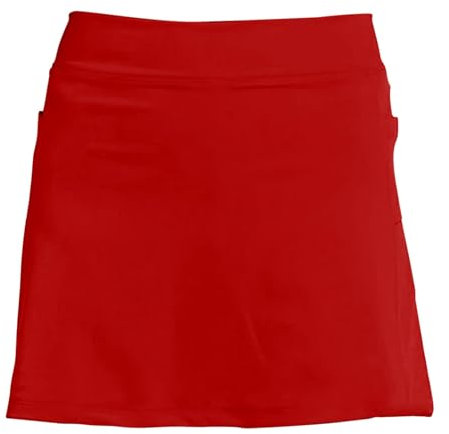 Große Elastizität Casual Basic Röcke A-Linien Hohe Taille Hosenrock Rock Damen Sommer Leichtgewicht Skater Rock mit Hose Drunter Versatile Minirock Tennisrock