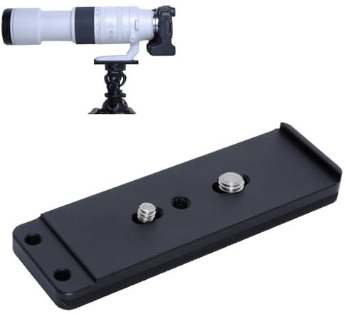 iShoot Arca-Swiss Fit - Piastra a sgancio rapido per fotocamera compatibile con Canon RF 200-800 mm F6.3-9 IS USM Staffa di supporto per treppiede ad anello, utilizzata per morsetto per treppiede Arca