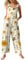 Dungarees Women, Womens Jumpsuit Casual Loose Bib Overalls Elegant Boho Floral Plus Size Wide Leg Jumpsuits with Pockets 01-Yellow M