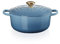 Le Creuset Signature Enamelled Cast Iron Round Casserole Dish With Lid, 20 cm, 2.4 Litre, Chambray, 21177204344441