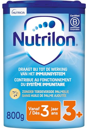 NUTRILON 3+ - Lait de croissance pour les tout-petits à partir de 3 ans - Formule nutritive avec des nutriments essentiels - Boîte 800g