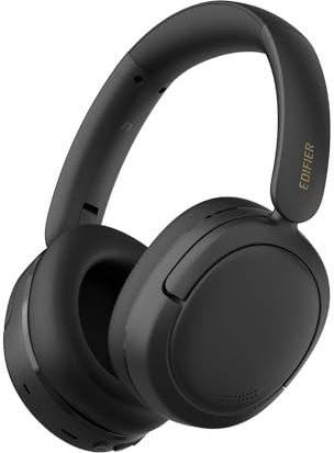 Edifier W800BT SE Cuffie Wireless Over Ear Bluetooth 5.4- Cancellazione del Rumore delle Chiamate AI - 45Ore - Ricarica Rapida - Modalità Gioco - Pieghevole - Nero (W800BT SE, Nero)