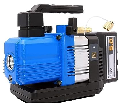 Pompe à vide, pompe à vide d'air, 180W 18V VRP-2DLi pompe à vide sans brosse DC batterie Lithium pompe à vide extracteur d'air réfrigération climatiseur R32 pour la climatisation automobile, les trava