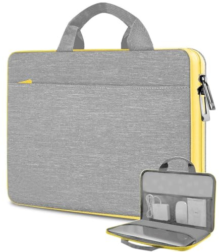 Hseok Laptop Case 13.3-14 inch Sleeve, TSA Computer Handbag Water-Resistant and Shockproof Bag Compatible with MacBook Pro/Neo 14, Mac Air/Pro 13.3 and 13-14 Notebooks Chromebooks