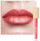 Oulac Rossetto Metallizzato 2-in-1 Rossetto Lunga Durata＆Ombretto Scintillante Rossetti Colore Intenso Lipstick Tinta Labbra Glitter Waterproof Senza Trasferimento Facile da Applicare Vegana MD05