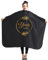 Ferocity Personalisierter Friseurumhang für Friseursalon 140 x 110 cm Schwarze Professionelle Salon Schürze Schönheitssalon und Heimgebrauch Blätter Kreis mit Ihrem Text [111]