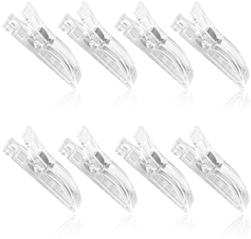 8PCS Transparent Blind Clips for Pleated Paper Shades,roman blind clips, Easy-to-Use Clips for Temporary Window Treatment Installation