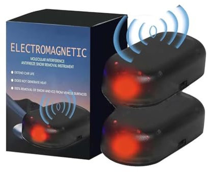 LUCKKY Auto Enteiser Tragbare Kinetische Molekularheizung, Mikrowellen Molekular Enteisung Instrument, Elektromagnetische molekulare Interferenz Frostschutzmittel Schneeräumungswerkzeug (2PCS)