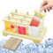 HASAIKA® Moule à Glace, Moule à sucettes glacées, Moule pour glace glacée, 9 pièces DIY Moule à Glace Popsicle Réutilisable, Beige