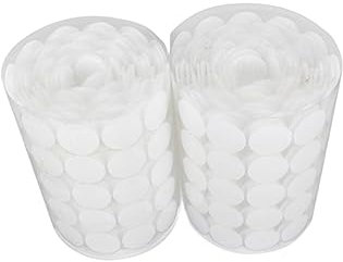 NUOBESTY 600pcs Self Adhesive Dots 2cm Diameter Removable Round Sticker Tape Strong Bond for Wall