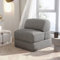 LELEFIDO Sofá Plegable 2 en 1, Sillón Cama Portátil con Respaldo, Ideal para Salón y Dormitorio, Gris