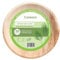 Carezon Platos desechables de hoja de palma (25 piezas) de 25 cm, redondos, ecológicos, aptos para microondas y congelador, compostables como madera, platos de papel de bambú para alimentos calientes