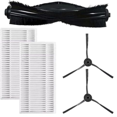 Staubsauger-Wartungs-Set für XWOW R1/R2 Roboter, All-in-One-Ersatz-Set (Hauptbürste, Filter, Seitenbürsten), Nylon und Filterpapier für verbesserte Reinigung (A), A