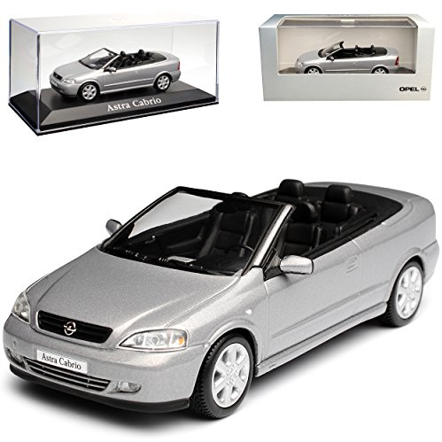 Generisch Opel Astra G Cabrio Silber Grau 1998-2005 1/43 Minichamps Modell Auto