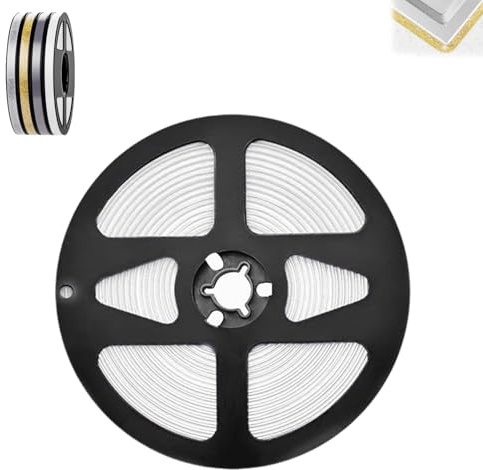 Self-Adhesive Anti-Mold Gap Beautifying Tape (6 M/20 Ft), Ceramic Tile Gap Tape, Tile Grout Strips,Self-Adhesive Kitchen Sink,Oil-Proof Sticker Edge Sealing (White)