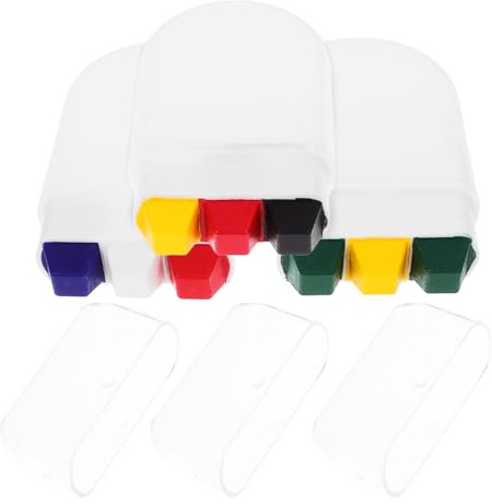 SUPVOX Pintura Facial para Adultos 3 Piezas Colores Banderas de Alemania, Brasil y Francia, Pigmento Multiusos para Maquillaje Deportivo y Fiestas Patrióticas, Fácil Aplicación y Segura