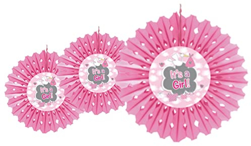 Folat It´s a Girl Dekorationsfächer für eine Baby Party