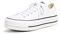 Converse Damen Chuck Taylor All Star Lift CLEAN Sneakers, Weiß (White/Black/White 102), 41.5 EU