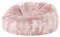 Icon Kingston Klassiker Kunstfell Sitzsack, Hellrosa, Sitzsack Erwachsene mit Füllung, Bean Bag, Flauschig Sessel, Lounge Sessel, Lounge Stuhl, Schlafzimmer, Wohnzimmer, Wohnzimmer Möbel