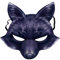 Amosfun Halloween Fox Maske Cosplay Kostüm Halbes Gesicht Tier Kopfbedeckungen Mützen Fox Halbes Gesicht Maske Kostüm Tier Maske Cosplay Kostüm für Halloween Karneval Maskerade