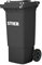STIER 2-Rad-Müllgroßbehälter 80 l grau BxTxH 445x520x939 mm