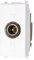 A2ZWORLD Presa TV Passante Connettore Maschio,Colore Bianco, Compatibile Con Vimar Plana