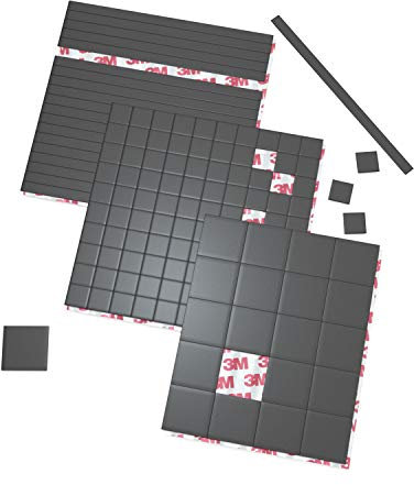 HaftPlus - Magnetplättchen selbstklebend mit 3M Klebekraft - 3er Set mit 140x Klebemagnete für Kühlschrank, Tafel, Büro, 15x15mm