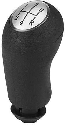 Schaltknaufkopf, Yctze Fahrzeughandbuch 5-Gang-Schaltknüppel Schaltknopfkopf Schaltknaufkugel Schwarz für 5 speed gear knob renault twingo 2 schaltknauf gang Schaltknauf Kopf Auto Schalthebel Gang sch