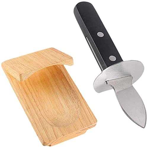 LATRAT Austernmesser, 2-teilig, Palourdmesser, Shuckermesser, Austernbrecher Oyster Shucker Muschelöffner Meeresfrüchte Messer Opener Oyster Öffner für Meeresfrüchten Muscheln Krabben