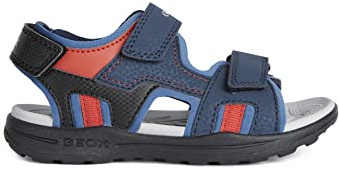 Geox Jungen J Vaniett Boy Sandalen, Navy Dk Blue, 35 EU