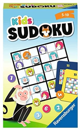 Ravensburger® - Kids Sudoku - 20850 - Logikspiel für EIN Kind von 5 bis 10 Jahren