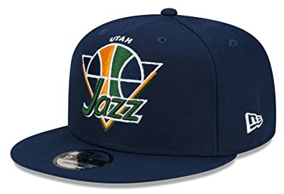 New Era 9Fifty NBA Tip-Off Jazz Cap Basecap Baseballcap Flat Brim Snapback Utah (One Size - blau)