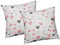 Baumwoll Renforcé Kissenbezug - 2er Set in 40x40 cm - Love, Liebe, Herzen - Kopfkissen-Bezug, Kissenhülle, Dekokissenbezug aus 100% Baumwolle, Kinder (187/1-40x40)