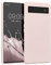 kwmobile Hülle kompatibel mit Google Pixel 6a Hülle - gummierte TPU Silikon Handyhülle - Schutzhülle für kabelloses Laden - Case in Coconut Swirl