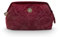 [W2404] Cosmetic Purse Small Velvet Quiltey Days Red 19x12x8.5cm