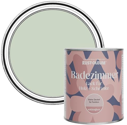 Rust-Oleum Green Moisture Resistant Bathroom Wood and Cabinet Paint in Satin Finish - Laurel Green 750ml