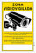 pubblimania ZONA VIDEOVIGILADA | Cartel de aluminio 3 mm (Cm 20x15, Zona Videovigilada)