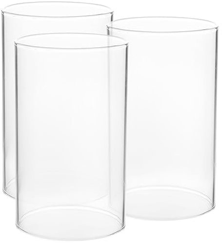 3 Stücke Kerze Windschutzscheibe Konische Kerzenhalter Kerze Schatten Kamin Kerzenhalter Lampe Kerzenhalter Zylinder Kerzenhalter Klar Haushalt Kerze